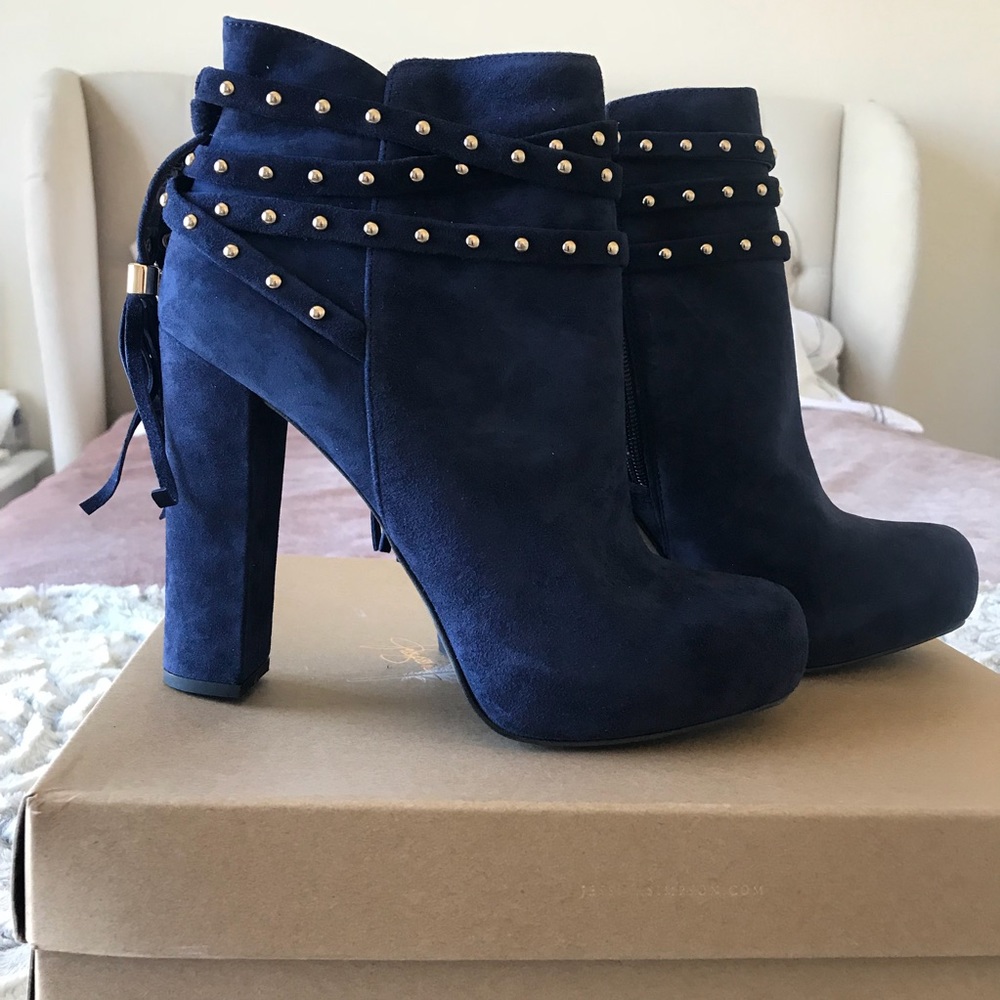 New In Box Suede Studded Booties